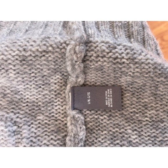 Aerie womens grey open front long cardigan size L/XL - Picture 5 of 8